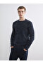 Özmarka New Season Crew Neck Long Sleeve Patterned Men's Knitwear Sweater