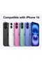 iPhone 16 Compatible Case Matte Black Heart Pattern Shockproof Soft Camera Protection Cover - 4