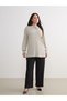 Wide Leg Women's Trousers with Elastic Waist - 2