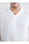 Vizyon New Season Plus Size Resort Collar Short Sleeve Muslin Men's Shirt - 3