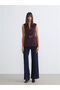 Jacket Collar Women's Classic Vest - 4