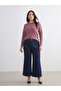Crew Neck Shiny Look Women's T-Shirt - 6
