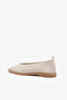 Juno Beige Suede Leather Women's Ballerinas - 3