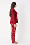 Weekend Lights Bamboo Uzunkol Women's Burgundy Pajama Set - 2