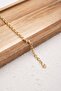 Steel Textured Chain Anklet Suitable for Daily Use Minimal Thin Interlocking Rings 4mm 22Cm+4Cm - 6