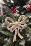 Glitter Rose Large Bow Christmas Tree Ornament Rose Single Luxury Christmas Ornament