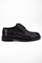 Genuine Leather Black Men's Classic Shoes with Thermo Sole and Bonded Skeleton - 3
