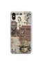 iPhone XS Max Compatible Western Patterned Transparent Phone Case