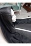 Stone Embroidered Evening Dress Shawl Black - 7