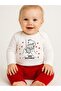 Baby Cotton Long Sleeve Bodysuit with I Love You Written on It - 2