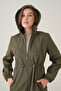 Riva Drawstring Hooded Trench Coat – Waterproof Dense Weave and Comfortable Fabric Women's Trench Coat - 5