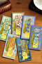 Iris Flowers Van Gogh Tasseled Gold Color Metal Bookmark Gift Artistic - 2
