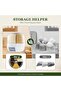 6-Grid Rotating Grain Dispenser - 360° Rotating Rice & Grain Storage Container - 6
