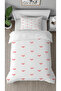 Heart Love Affection Happiness Patterned Printed Special Design Single Stylish Duvet Cover Set Without Sheets