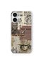 iPhone 16 Plus Compatible Western Pattern Transparent Phone Case