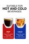 Double Wall Glass Tea Coffee Cups with Handle, Insulated Mugs, 250 ml, Set of 4 - 5