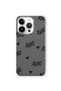iPhone 16 Pro Max Compatible Xoxo Patterned Transparent Phone Case