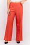 Women Regular Fit Plain Wide Leg Pants, Red
