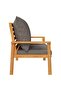 Garden Sofa Bench 120 cm with Cushion Solid Wood Acacia - 4