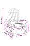 Garden Adirondack Chairs 2 pcs Solid Wood Fir - 3