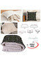 Green Black Ethnic Pattern Tv Blanket Optional Decorative Pillow Throw Pillow 2 in 1 Blanket - 2