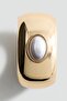 Brand İnci Detailed Thick Gold Cuff Bracelet - 3