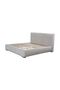 Fritz 150x200 Queen Bed in Light Grey - Foam Fabric Bed with Slats, 2-Year Warranty - 4