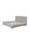 Fritz 180x200 King Bed in Light Grey - Foam Fabric Bed with Slats, 2-Year Warranty - 3