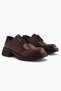 Lilas Burgundy Lace-Up Loafer Women's Shoes - 4
