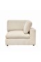 Neithan Corner Wedge Fabric Sofa - Beige, 3-Seater, Stylish Wood & Fabric Design, 2-Year Warranty - 4