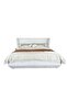 Terakkai 180x200 Upholstered King Bed - Beige Fabric, Engineered Wood, 2-Year Warranty