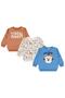 Safari Printed Set of 3 Sweatshirts for Ages 2-5 - Standard 2-3 Years - 2