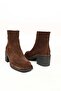 Laceless Zippered Thermo Sole Genuine Leather Heeled Boots 336-1231 Women's Boots - 9