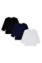 Cool Dino Printed Set of 3 Sweatshirts for Ages 2-4 - Standard 4-5 Years - 2