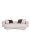 Adrika 3 Seater Fabric Sofa - Brown | Solid Wood Frame | Stylish & Comfortable | 2 Year Warranty