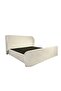Orion 180x200 Upholstered King Bed - Beige Fabric, Engineered Wood, 2-Year Warranty - 5