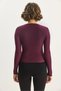 Women's Plum Double Breasted Collar Gold Buckle Detailed Long Sleeve Blouse 2280 60283517 - 7