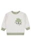 Civil Boy's Lion Embroidered Sweatshirt |   Interlock Long Sleeve |   School Nursery and Daily Use - Green