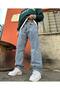 Men's Baggy Pants Wide Leg Blue Washed Baggy Jeans - 2