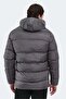 Winter Waterproof Hooded Men's Coat Dark Gray - 2