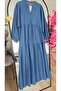 MODST V-Neck Denim Dress - 3