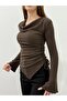 Women's 3 Different Styles Wearable Degaje Collar Blouse 0042 - 4