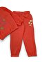 Girl Child 2-3-4-5-6 Years Old, Transitional Hooded , Compact Tracksuit Set with Floral Embroidery - 6