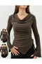 Women's 3 Different Styles Wearable Degaje Collar Blouse 0042