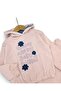 Girl Child 2-3-4-5-6 Years Old, Transitional Hooded , Compact Tracksuit Set with Floral Embroidery - 4