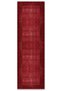 Design Burgundy Red Afghan Turkmen Chenille Carpet Rug Runner Non-Slip Washable Living Room Kitchen Hallway - 8