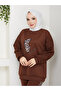 Leopard Printed Sweatshirt Tracksuit Set - 5