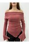 Women's 3 Different Styles Wearable Degaje Collar Blouse 0042 - 2