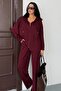 Women's Asymmetrical Cut Hooded Pocket Detailed Comfortable Modal Set - 8