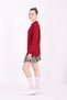 Unisex Adult Polo Neck School T-Shirt Basic Long Sleeve School T-Shirt 100% Cotton S-2Xl Burgundy - 7